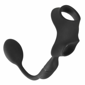 Penis-/Hodenring „Cock Ring with RC Butt Plug“ mit Vibro-Analplug